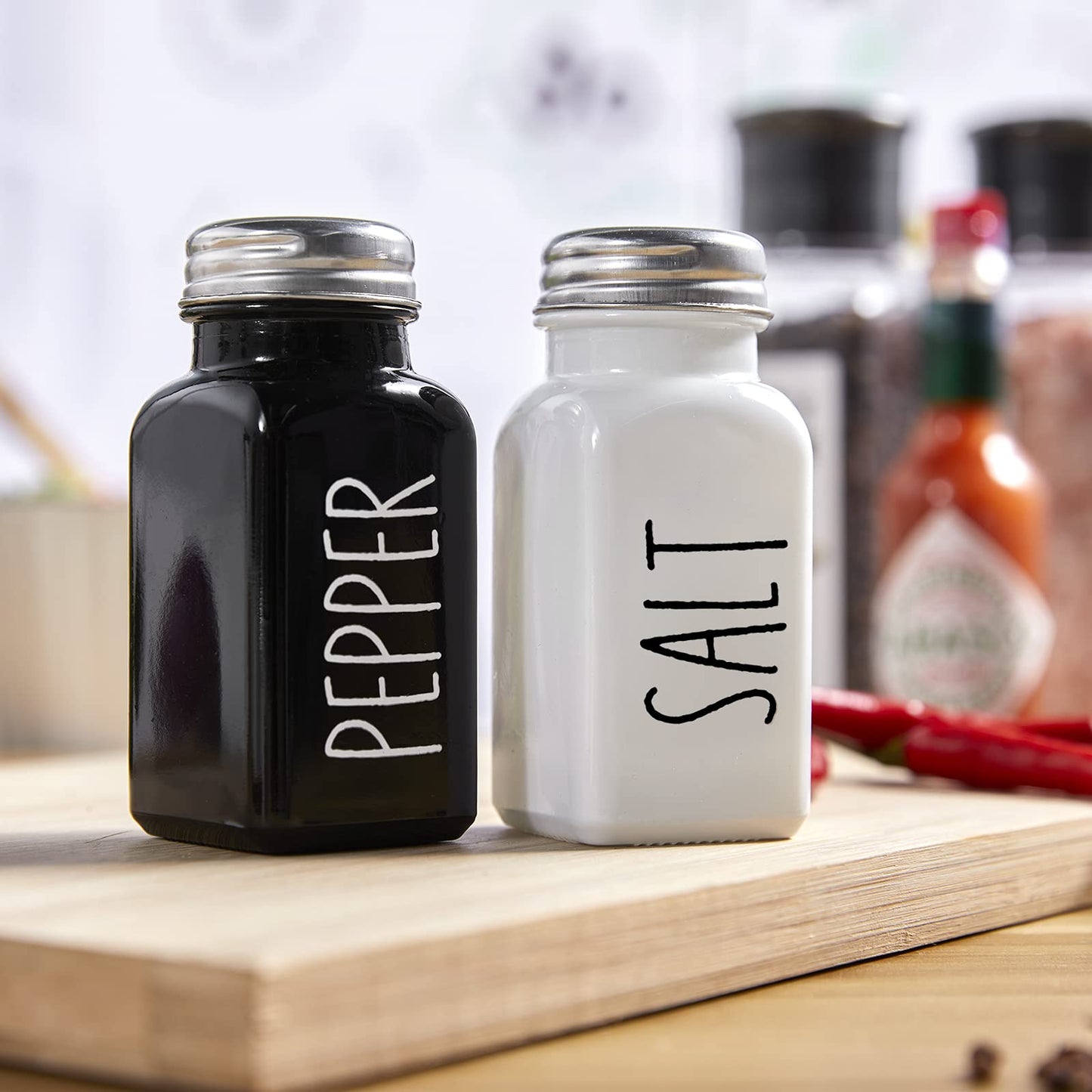 Salt & Pepper glass merterial