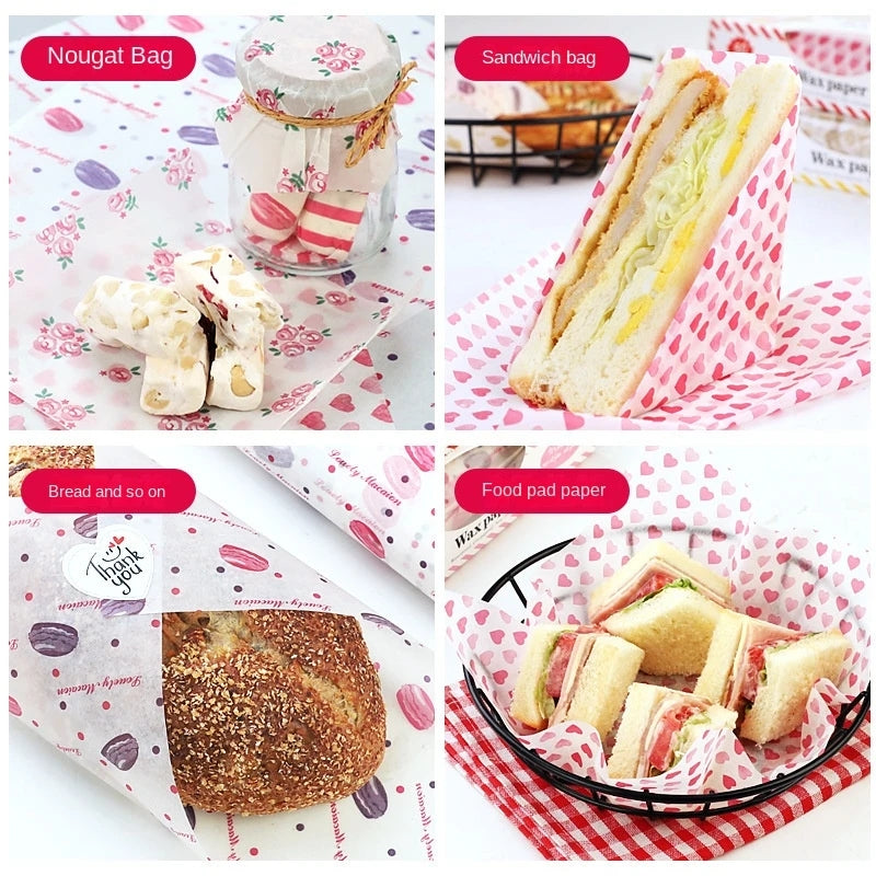 Grease Paper Food Wrapper 50 pcs