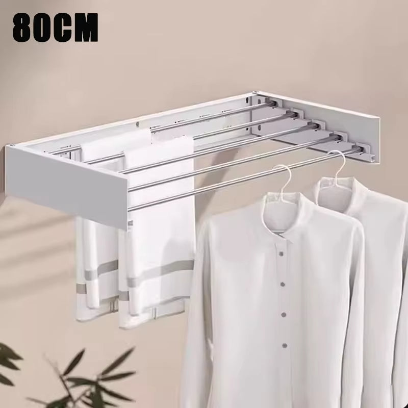 Wall Mounted Foldable Towel Rack 80cm