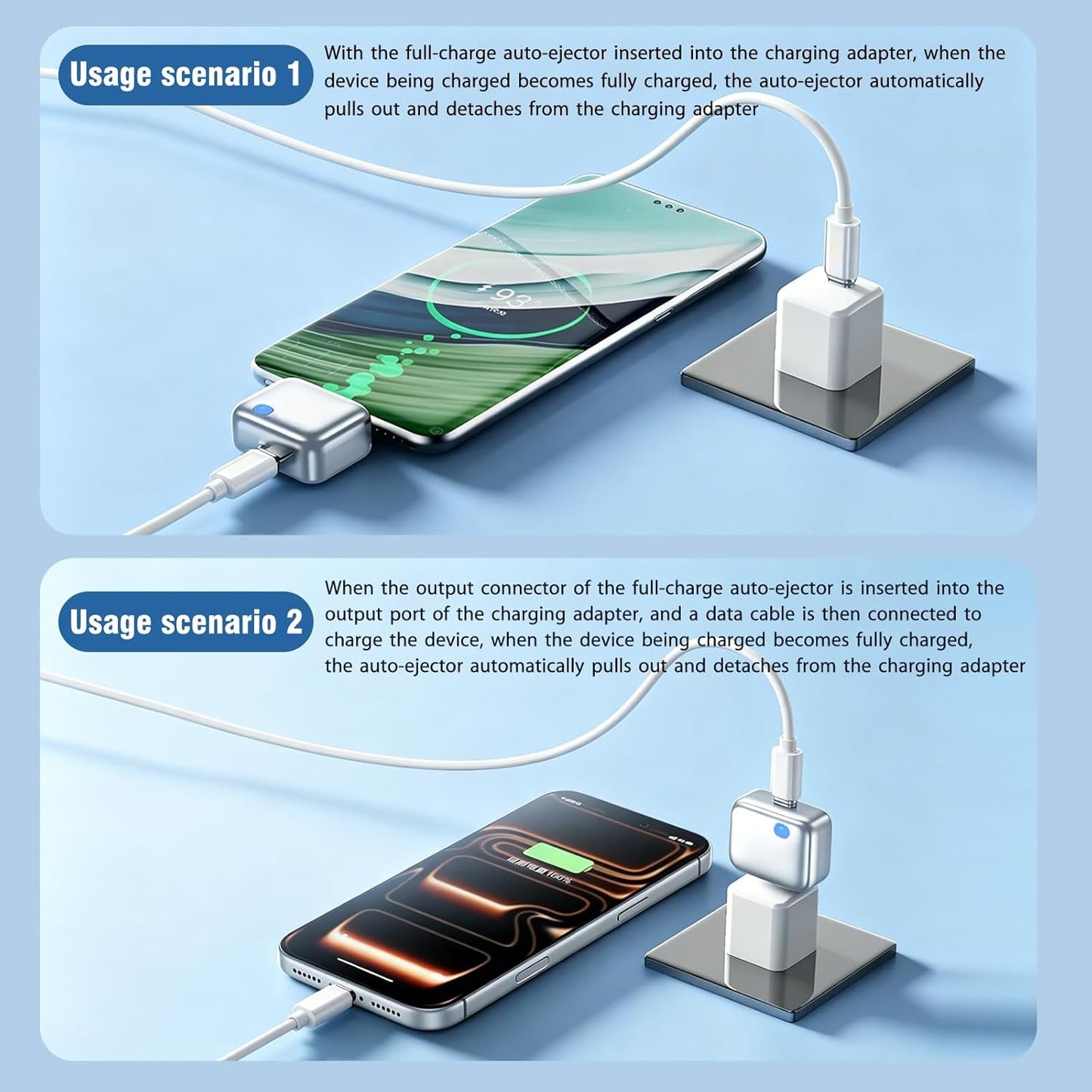 Smart Full Charge Auto Pop-Up USB-C Adapter