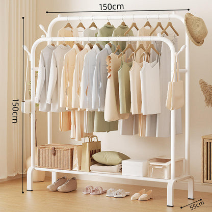Double Pole Metal Cloth Stand