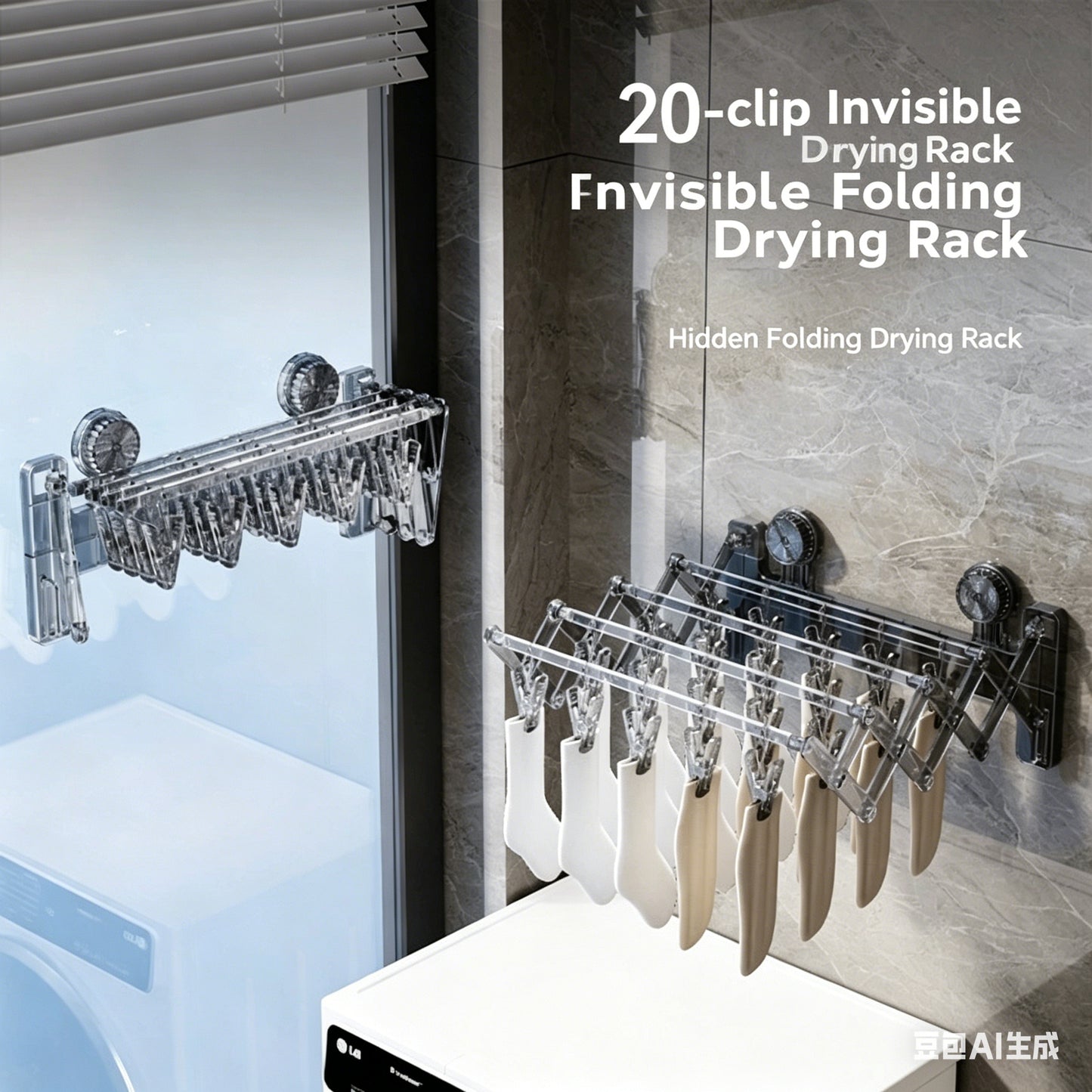 Suction Cloth Drying Rack