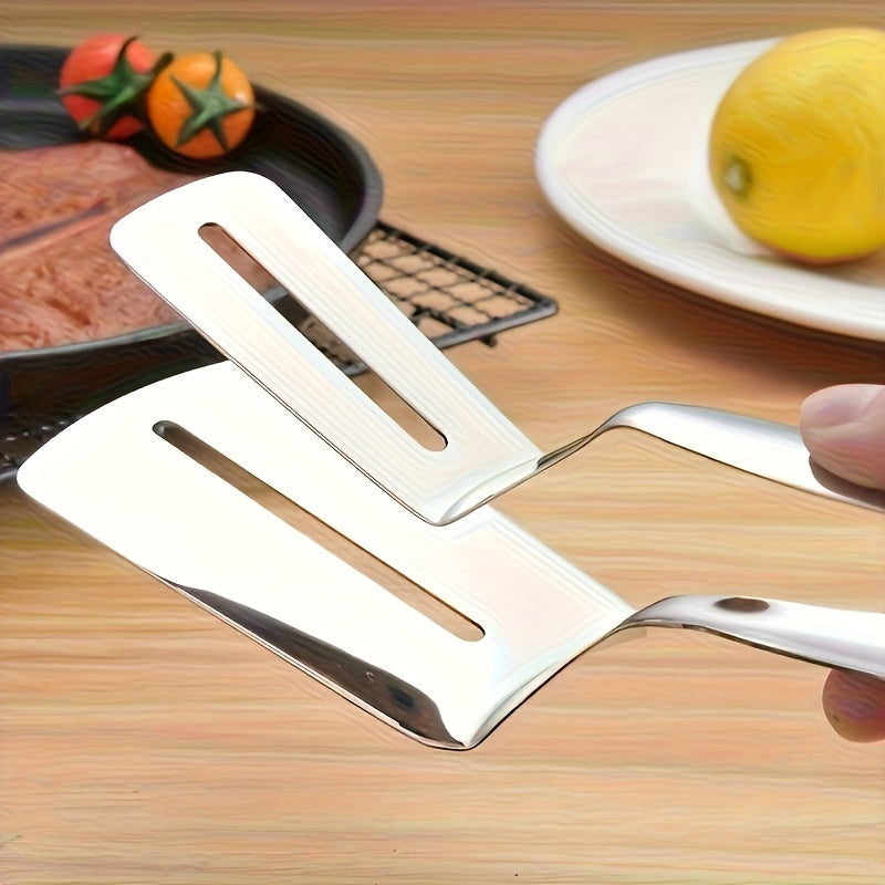 Stainless Steel Grilling Tongs for Fish And Meat, Versatile for Grilling Meat, Fish, Pancakes, And Bread, Featuring a Non-Slip Grip, Suitable for Korean BBQ, Fried Fish, And More. A Must-Have in The Kitchen