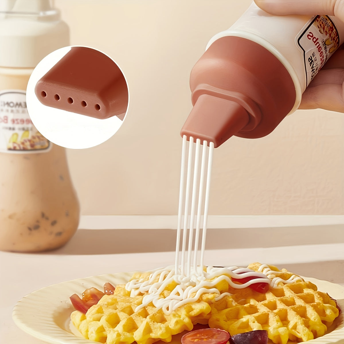350 ml Squeezable sauce bottle for salad, ketchup, honey, jam, food - grade, for home kitchen, squeeze - type sauce bottle, oyster sauce squeeze bottle