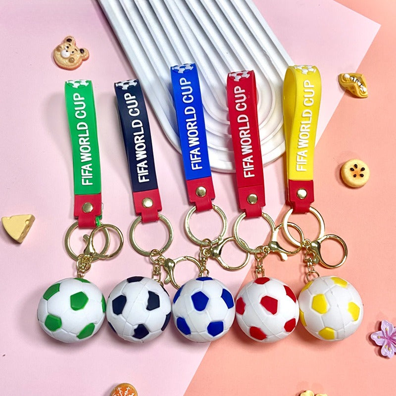 1pcs Celebrate Series Keychain, New Car Keychain Cartoon Sports - Cartoon Sports Football Keychain Bag Pendant Car Keychain Pendant Small Gift for Eid and birthday Gifts for Family and Friends