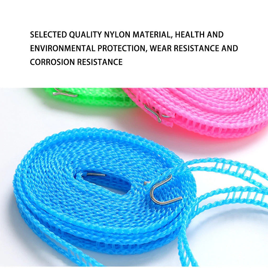 Plastic Cloth Hanging Rope Clothesline - 4 Meters