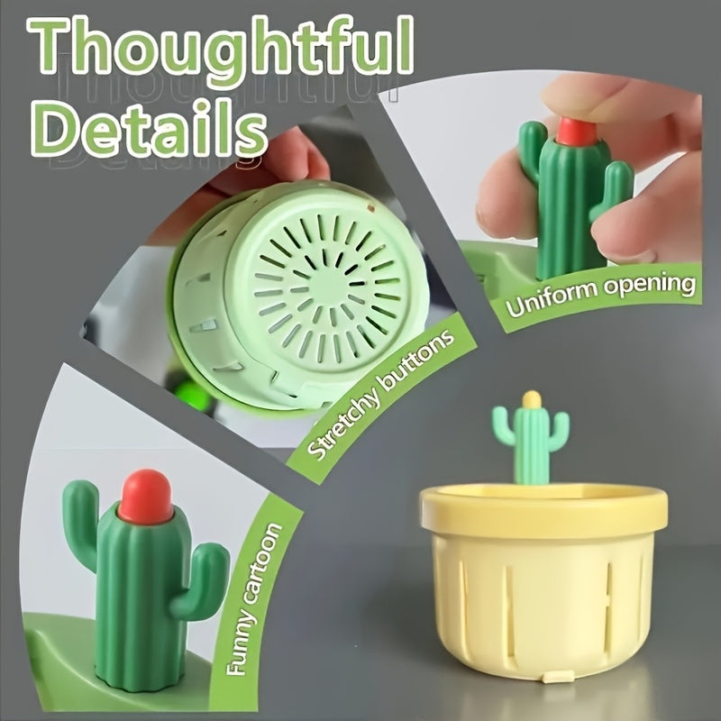 Cactus kitchen sink filters - push down pop-up basket, food waste separator with garbage filter, easy to clean, plastic material, kitchen sink accessories