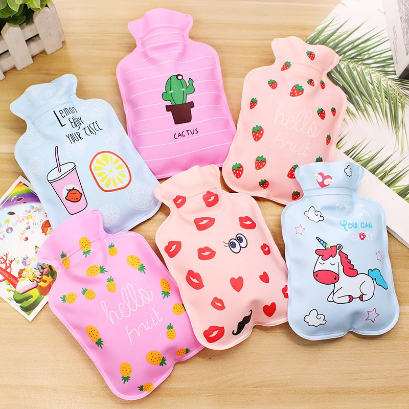 Mini Hot Water Bag Water-filling Hot-water Bag For Female Warm Belly Hands And Feet Cute Warm Water Bag Keep On Hand Warmer Hot Water Bottle Bags