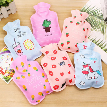 Mini Hot Water Bag Water-filling Hot-water Bag For Female Warm Belly Hands And Feet Cute Warm Water Bag Keep On Hand Warmer Hot Water Bottle Bags
