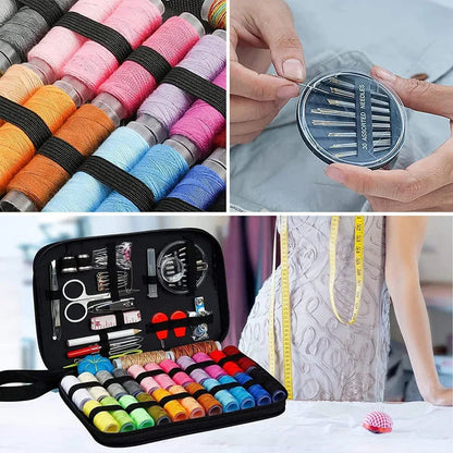 98 pcs Sewing Kit Sewing Box Sewing Storage Accessories Knitting Needles Needlework Tools Elliptical Balbox Needle and Thread Box Home Practical