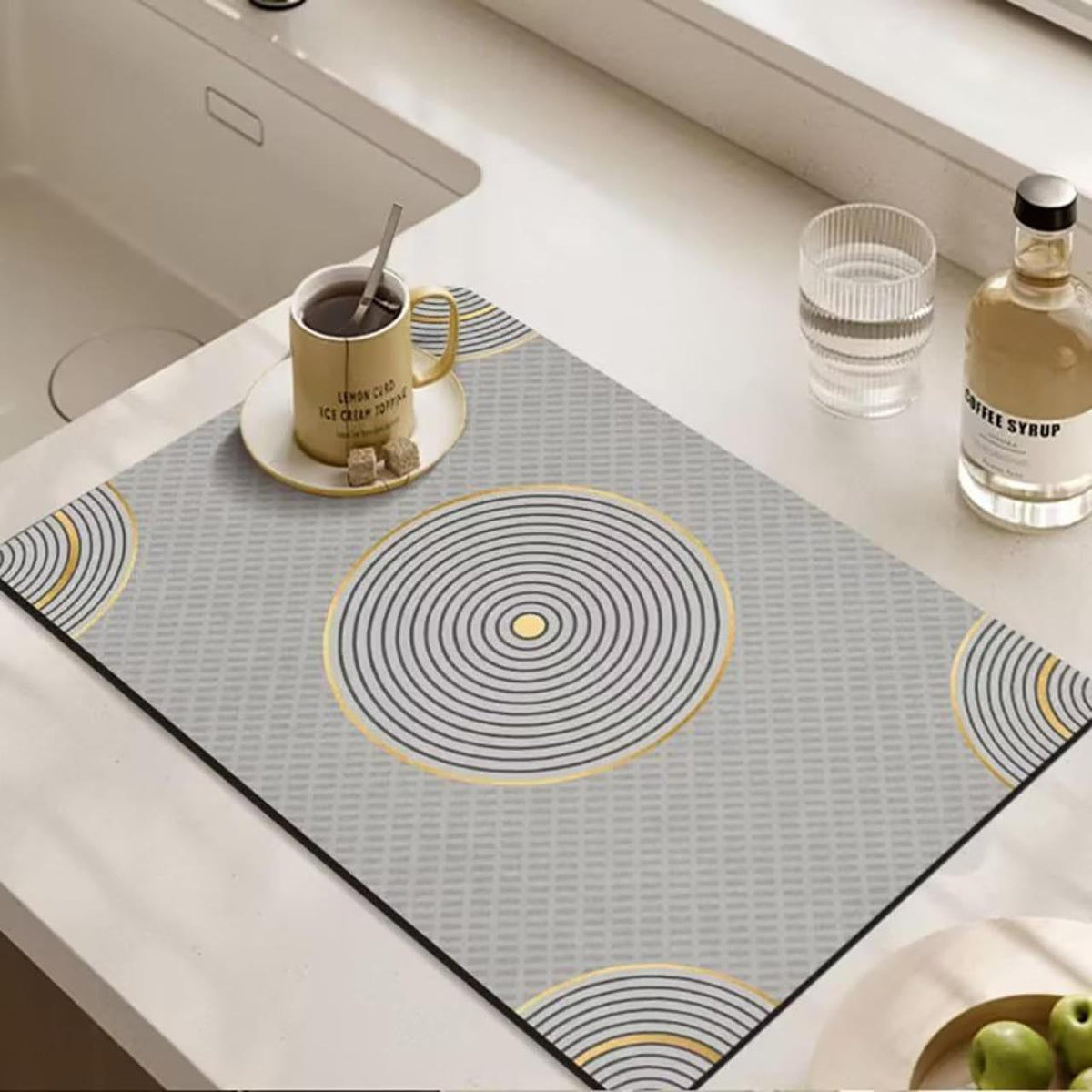 Magic Water Absorbent Anti-Slip Dish Drying/Dining Table Mat