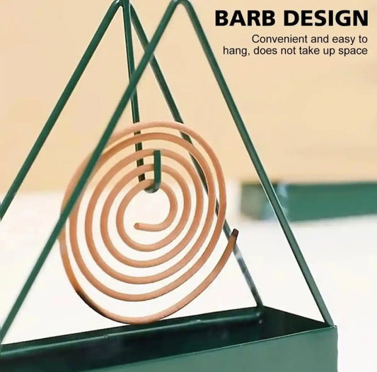 Creative Iron Mosquito Coil Holder Stable Triangular Fireproof Hanging Mosquito Coil Tray Home Supplies
