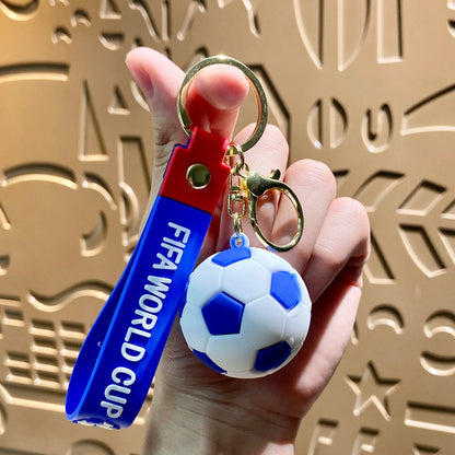 1pcs Celebrate Series Keychain, New Car Keychain Cartoon Sports - Cartoon Sports Football Keychain Bag Pendant Car Keychain Pendant Small Gift for Eid and birthday Gifts for Family and Friends