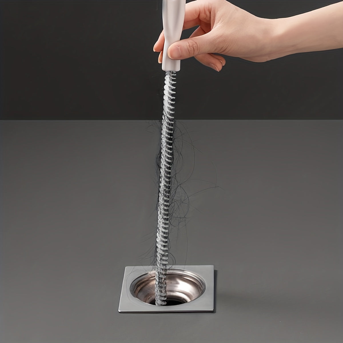 1pc Sewer Dredge Cleaning Hair Garbage Cleaning Brush, Pipeline Cleaner Flexible Cleaner Plug Hole Removal Tool