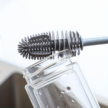 Bottle Brush Insulation Cup Washing No Deadend Long Handled Silicone Cleaning Brush Household Multifunctional Cleaning Tools