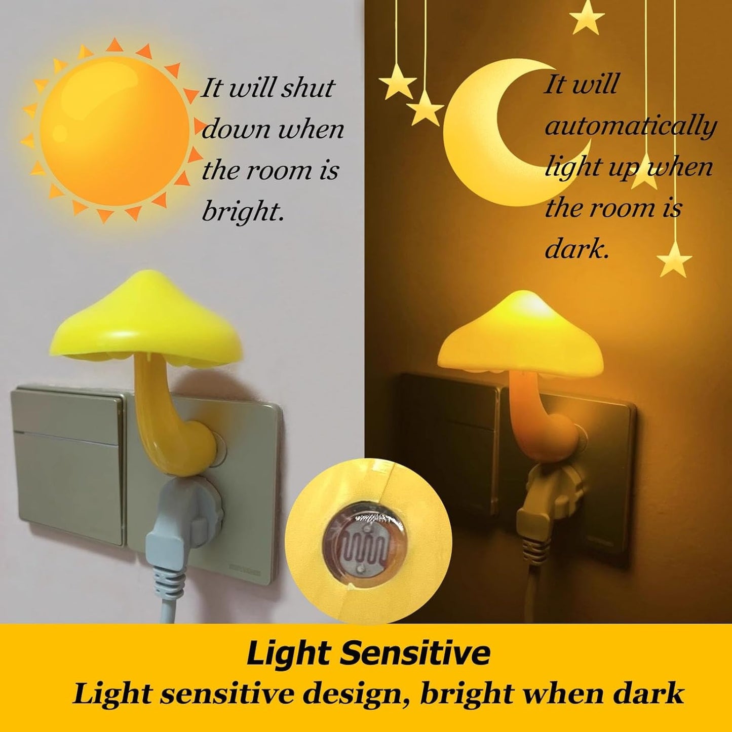Mushroom night light