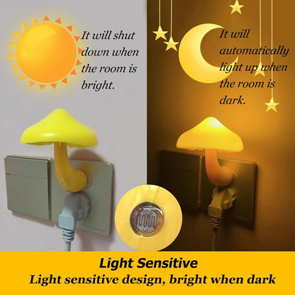 Mushroom night light