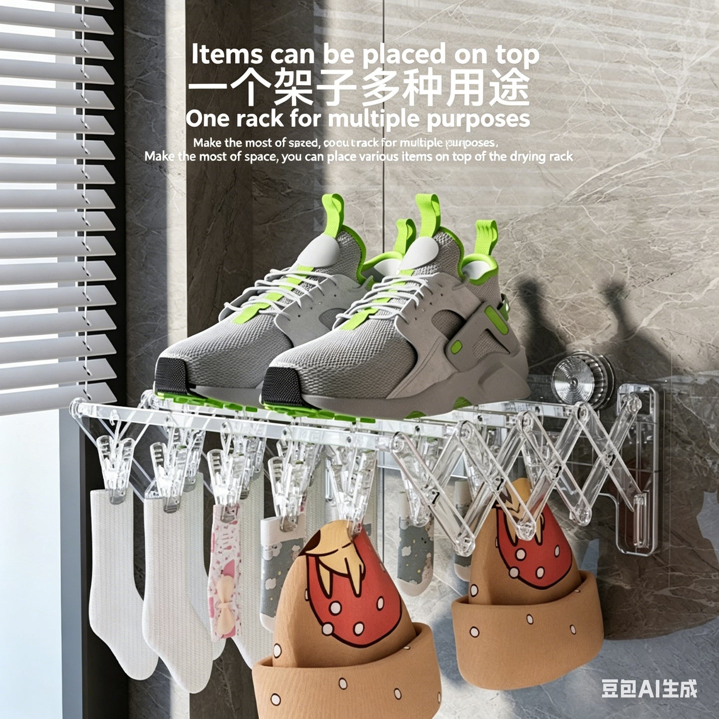 Suction Cloth Drying Rack