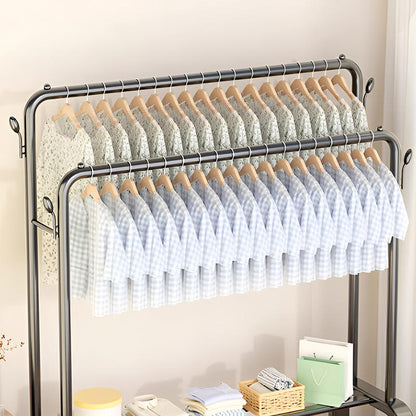 Double Pole Metal Cloth Stand