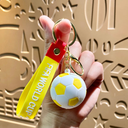 1pcs Celebrate Series Keychain, New Car Keychain Cartoon Sports - Cartoon Sports Football Keychain Bag Pendant Car Keychain Pendant Small Gift for Eid and birthday Gifts for Family and Friends