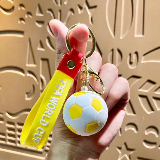 1pcs Celebrate Series Keychain, New Car Keychain Cartoon Sports - Cartoon Sports Football Keychain Bag Pendant Car Keychain Pendant Small Gift for Eid and birthday Gifts for Family and Friends