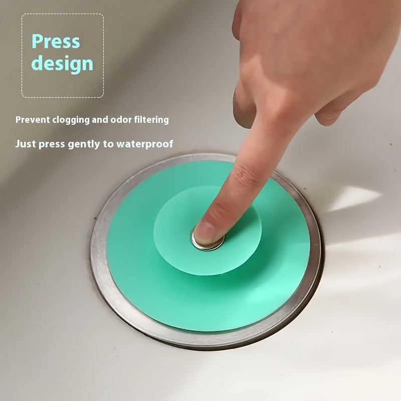 2-in-1 Silicone Drain Tub Stopper