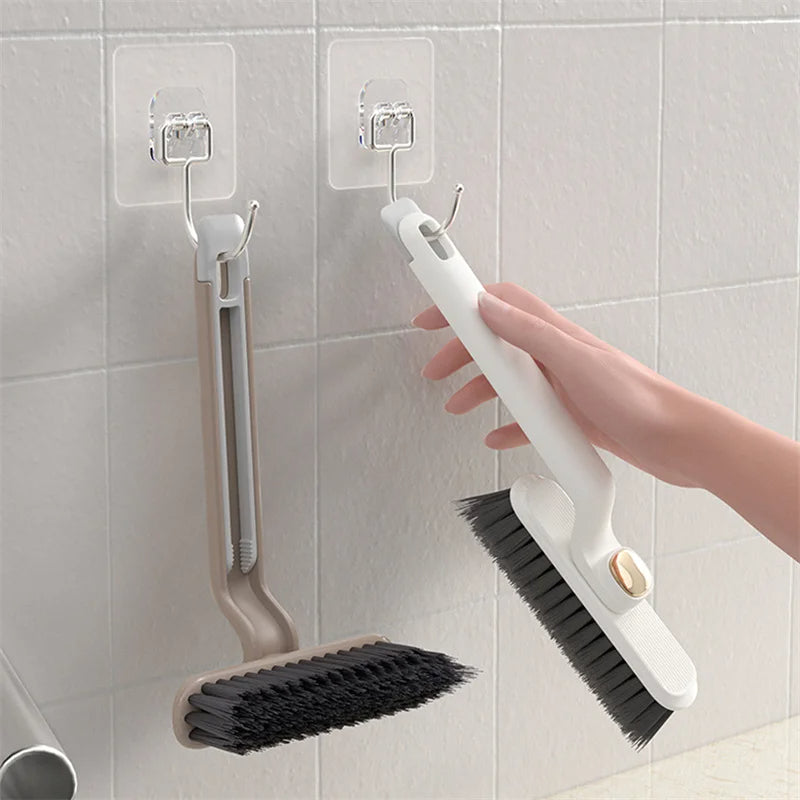 3in 1 Multi-Purpose Cleaning Brush, Tweezers, for Bathroom, Tile, Window, Groove, Dirt, Clip, Floor, Stiff Bristles