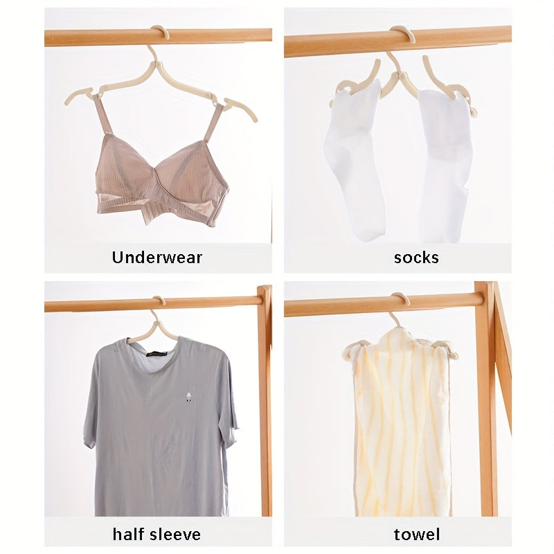 Folding Travel Hangers Portable Folding Clothes Hangers Travel Space Saving Foldable Clothes