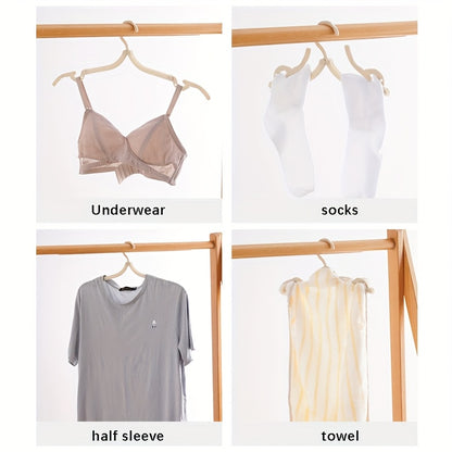Folding Travel Hangers Portable Folding Clothes Hangers Travel Space Saving Foldable Clothes