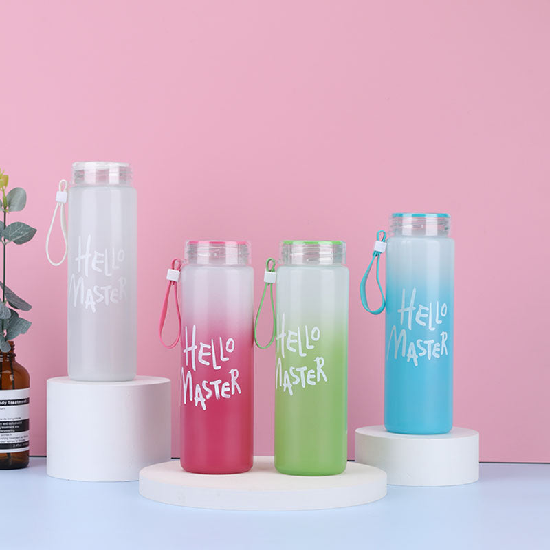 Hello Master Glass Water Bottle  -  New  beautiful design