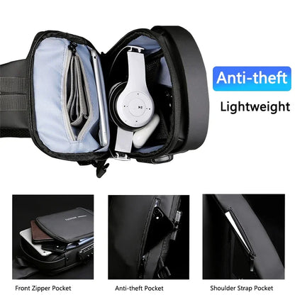 Chest Bag Multifunction Crossbody Sport Running Travel Sling Pack . high quality