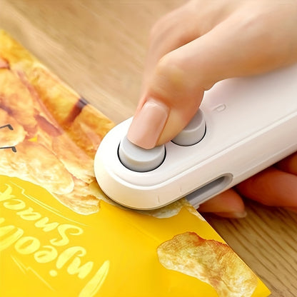 1pc Snack Bag Sealing Machine | Portable Mini Sealer with Built-in Lithium Battery, Rechargeable, Magnetic, Ideal for Home and Travel Use, Includes Charging Cable