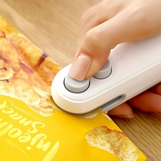 1pc Snack Bag Sealing Machine | Portable Mini Sealer with Built-in Lithium Battery, Rechargeable, Magnetic, Ideal for Home and Travel Use, Includes Charging Cable