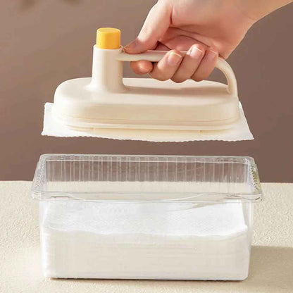 Replaceable Magic Brush Powerful Cleaning Cloth, Kitchen Grease Remover Cleaning Brush Household Fiber Rags - Kitchen Cleaning Magic Brush & Replaceable Disposable Magic Cloth, Replaceable Magic Brush Powerful Cleaning Cloth 50 Pec Cloth Free