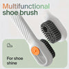 Multifunctional Soap Liquid Dispenser Brush with Handle Shoe Cleaning Laundry Brush Scrub Cleaning Soft Bristle Cleaning Brushes for Clothes and Shoes Household Use For Bathroom and Kitchen