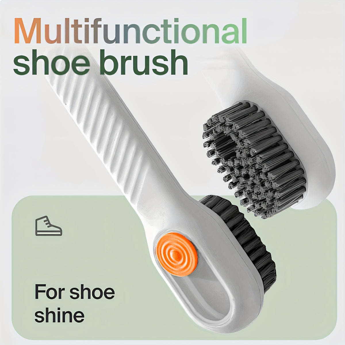 Multifunctional Soap Liquid Dispenser Brush with Handle Shoe Cleaning Laundry Brush Scrub Cleaning Soft Bristle Cleaning Brushes for Clothes and Shoes Household Use For Bathroom and Kitchen