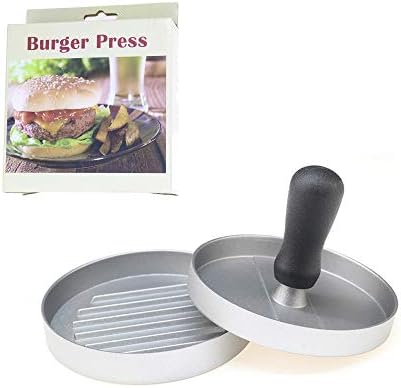 Heavy Duty Non Stick All Metal Burger Patty Press Chicken Beef Steak BBQ Picnic Burger Machine Mold Maker Size (Small Size) 2/3 Inch / 1.6 cm deep and 3.5 inch / 8.8cm diameter