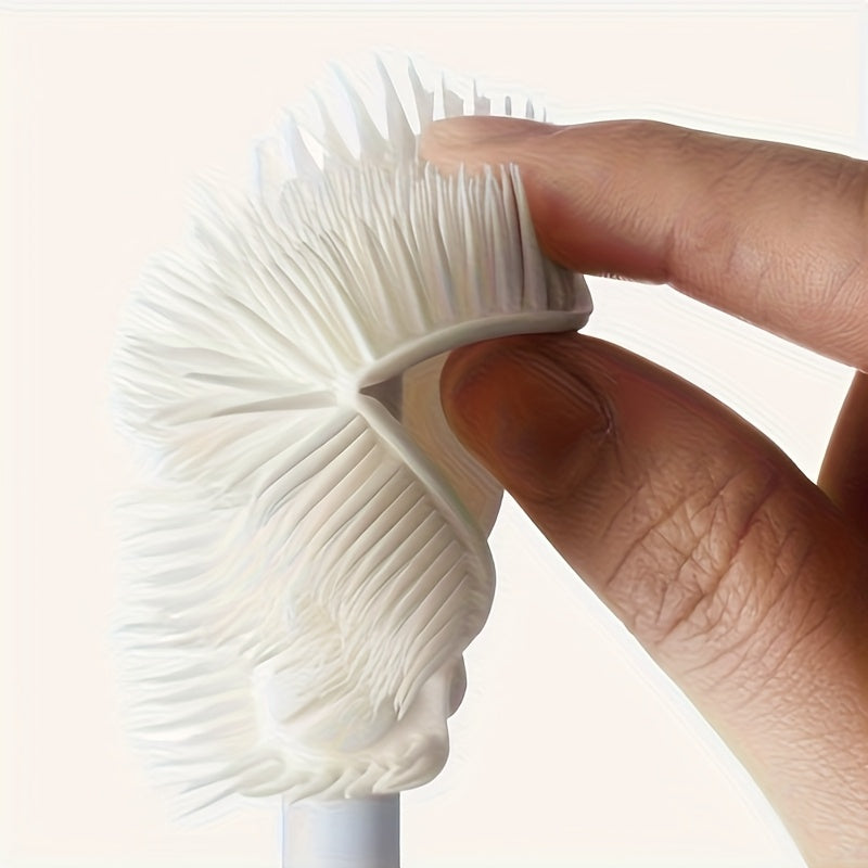 360° All-Around Silicone Bottle Brush with Foldable Head and Telescopic Handle - Portable, Reusable, Suitable for Kitchenware and Drinkware Cleaning, Ideal for All Seasons