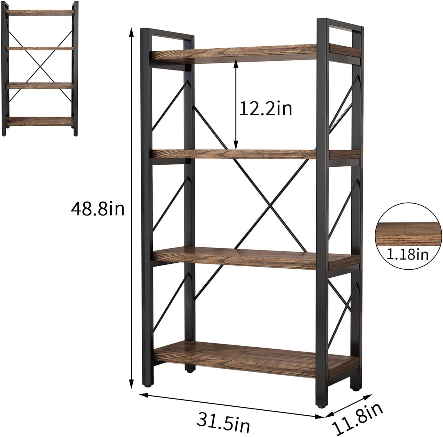 4-Tier Universal Storage Rack  (Moveable with Wheels