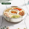 360° Rotating Sealed Partition Fruit Tray