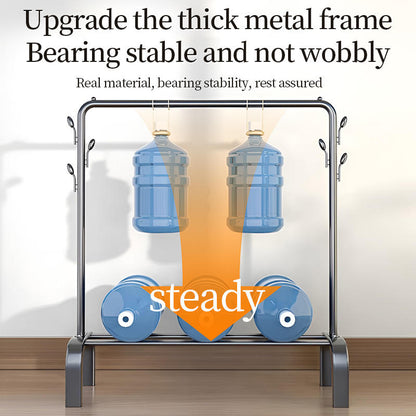 Double Pole Metal Cloth Stand