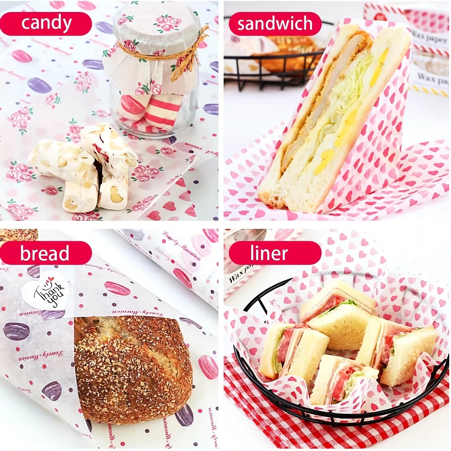 Printed Butter Paper (pack of 50)