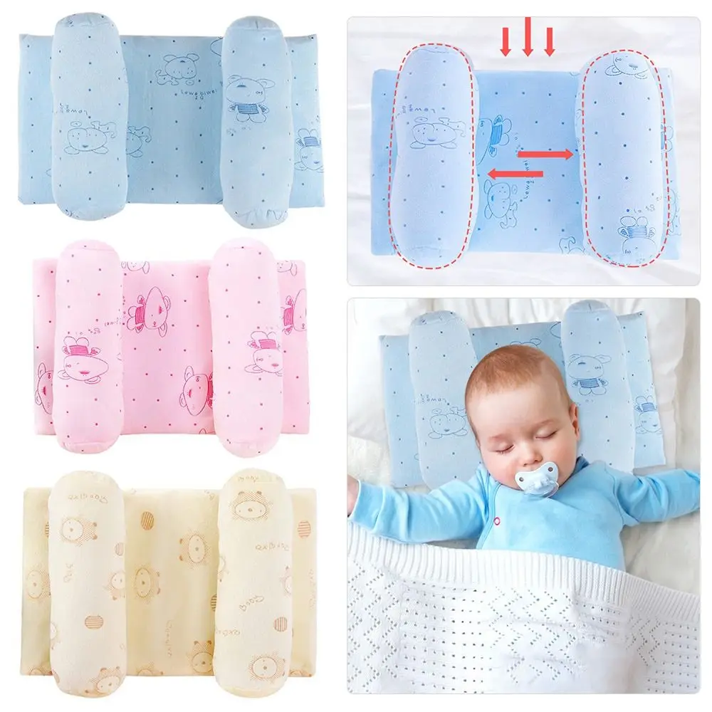 Orthopedic Newborn Baby Shaping with Natural Buckwheat Fill  Breathable Cover & Ergonomic Design for Flat Syndrome, Polyester, 0-6 Months, Multi-Purpose Use