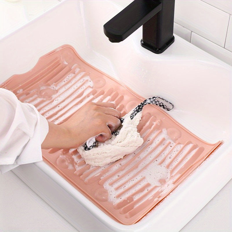 Foldable Wash Board Silicon Mat Mini Travelling Housing Washing Cleaning Laundry Pad Board Mat