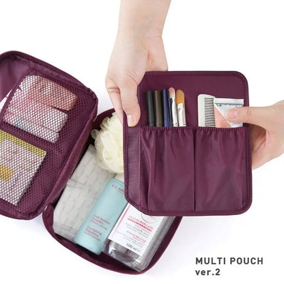 Zipper Print Cosmetic Bag Makeup Bag Waterproof Wash Pouch Portable Waterproof multifunctinal Waterproof Wash Bag for Toiletry