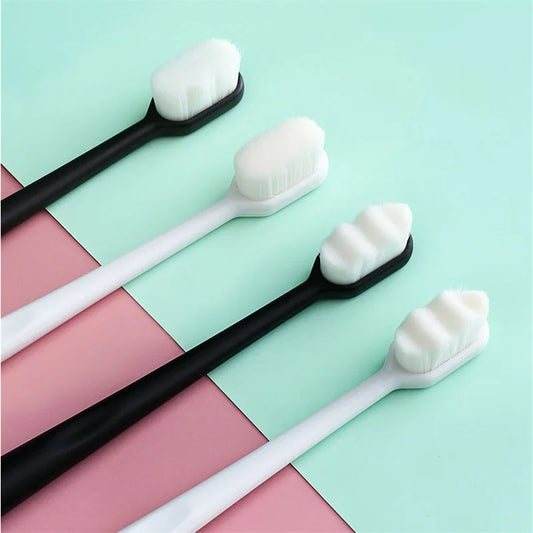 Ultrafine Wave Nano Million Bristles Toothbrushes Micro Soft Toothbrush with Holder Portable Eco-Friendly Oral Care Products Kit