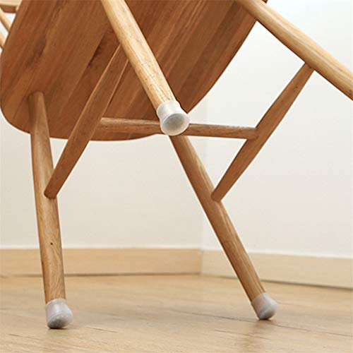 Silicone Furniture Leg Protection Cover Chair Leg Caps Silicone Floor Protector Round Furniture Table Feet Cover Anti-Slip Bottom Chair Pads Furniture Silicon Protection Cover White 4PCS