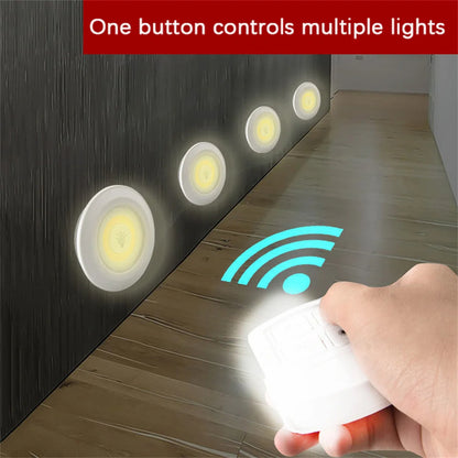 Wireless Kitchen Light with Remote Control, Dimmable Night Lamp, Battery Powered, Under Cabinet, LED Lights for Closet, Bedroom