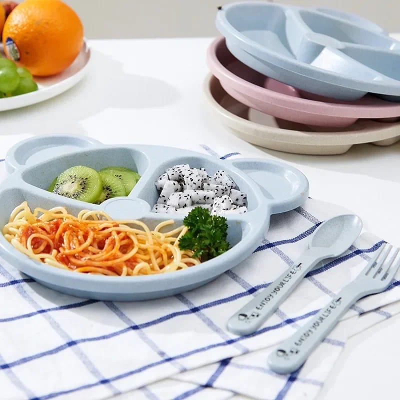 5 pcs plate and spoon set
