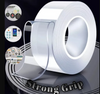 Double Sided Washable Adhesive Tape Reusable and Washable Adhesive Silicone Nano Tape with Multi-Functional Anti-Slip